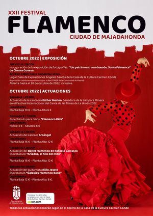 Durante el mes de octubre se celebra el XXII Festival Flamenco Ciudad de Majadahonda