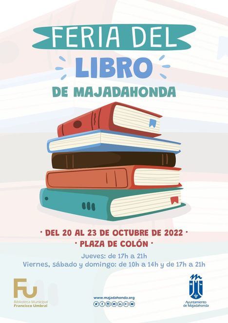 Del 20 al 23 de octubre, Feria del Libro en la Plaza de Colón de Majadahonda