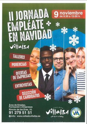 Collado Villalba celebra la jornada ‘Empléate más en Navidad’ para dinamizar el mercado laboral