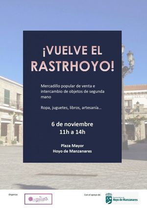 Este domingo regresa a Hoyo de Manzanares el Mercadillo Popular RastrHoyo