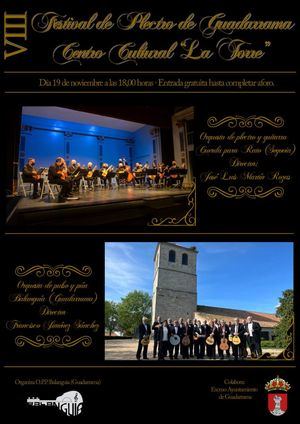 Guadarrama acoge el 19 de noviembre el VIII Festival de Plectro, con las orquestas Balanguía y Cuerda Para Rato