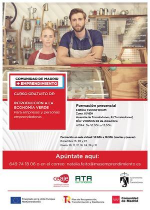 Torrelodones ofrece un curso gratuito de introducción a la Economía ‘verde’