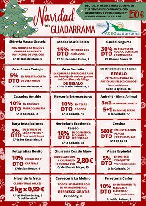 La Asociación de Comerciantes y Empresarios de Guadarrama lanza una campaña navideña con descuentos y premios