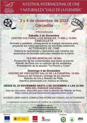 Cercedilla acoge el XI Festival Internacional de Cine y Naturaleza ‘Valle de La Fuenfría’