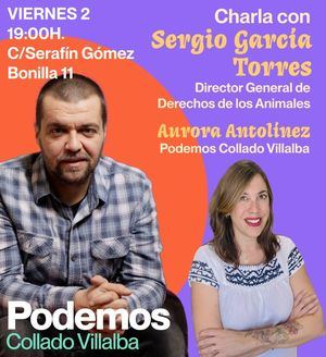 Podemos organiza un acto en Collado Villalba con el director general de Derechos de los Animales