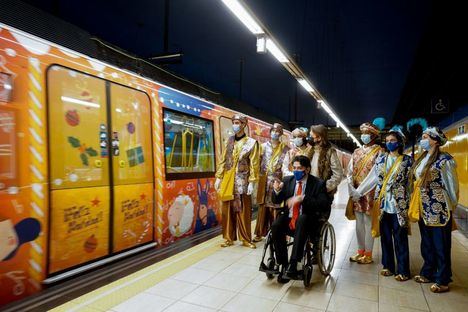 Los Pajes Reales recorrerán la red de Metro en el Tren de la Navidad