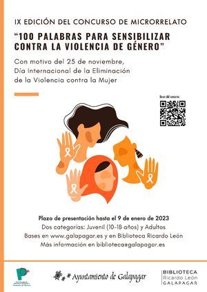 Galapagar lanza su IX Concurso de Microrrelatos contra la Violencia de Género