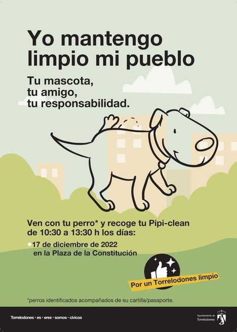 Torrelodones repartirá bidones de agua a los dueños de perros en la campaña ‘Yo mantengo limpio mi pueblo’