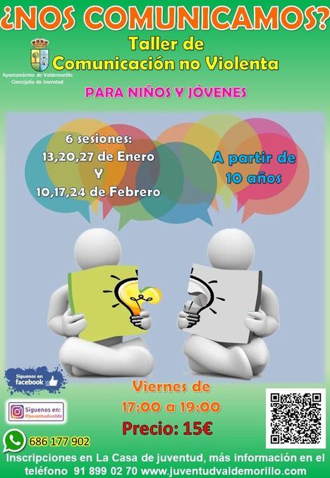 Valdemorillo organiza un taller de comunicación no violenta para jóvenes