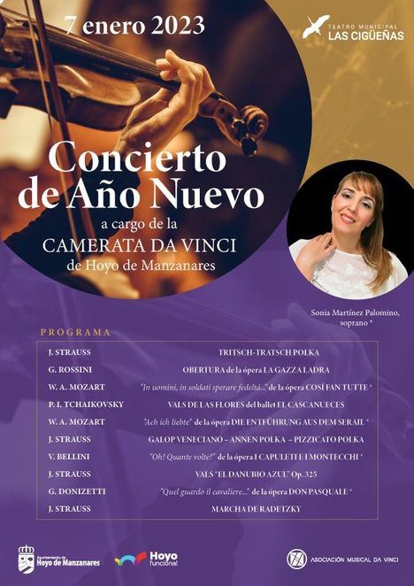La Asociación Musical Da Vinci recibe el Año Nuevo en Hoyo con un concierto lleno de valses vieneses
