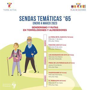 Nueva programación de sendas temáticas para los mayores de Torrelodones