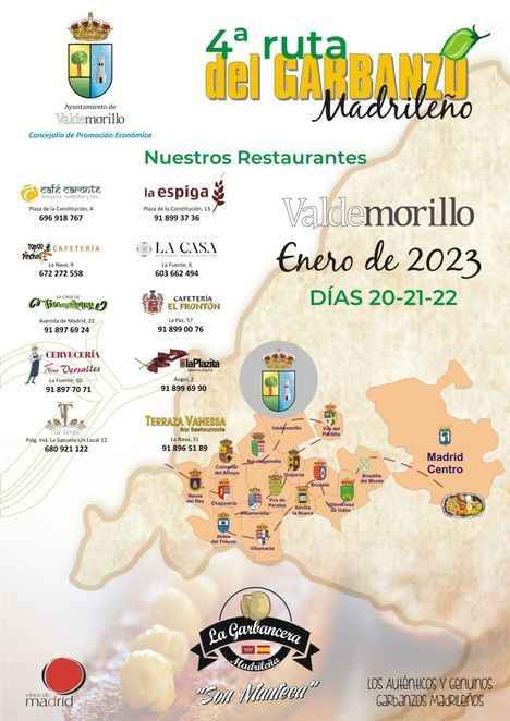 La Ruta del Garbanzo Madrileño llega este fin de semana a Valdemorillo