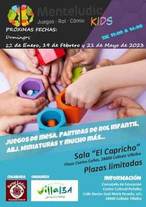 Primera edición de 2023 del Programa de Ocio en Familia ‘Menteludic kids’ de Collado Villalba
