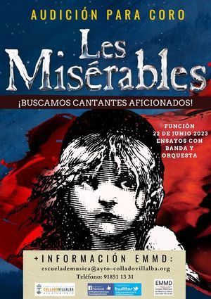 La Escuela Municipal de Música y Danza de Collado Villalba busca voluntarios para hacer ‘Los Miserables’