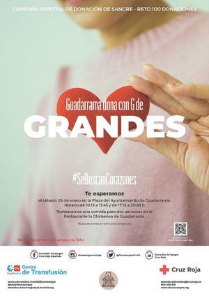 Guadarrama se pone como reto recoger 100 donaciones de sangre este sábado