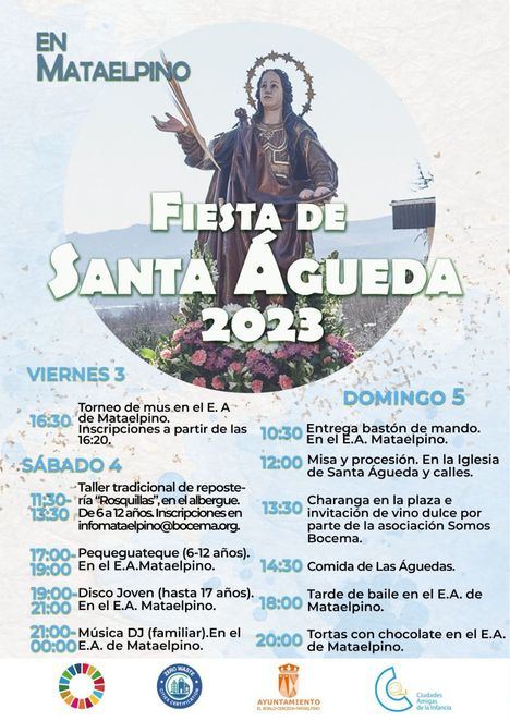 Mataelpino celebra este fin de semana sus Fiestas en honor a Santa Águeda