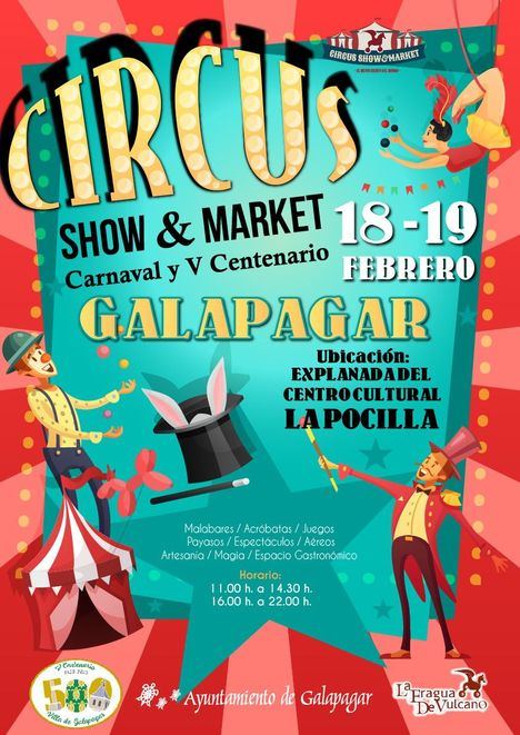 Galapagar celebra el Carnaval con un mercadillo circense los días 18 y 19 de febrero