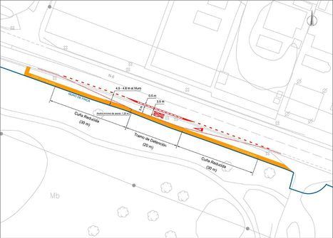 Obras para mejorar la seguridad de la parada de autobús en el kilómetro 45 de la Nacional VI en Guadarrama
 