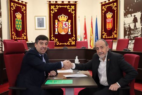 Galapagar firma un convenio con la Real Federación de Fútbol de Madrid para la promoción deportiva