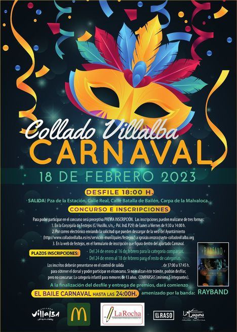Collado Villalba acoge este sábado su multitudinario desfile de Carnaval