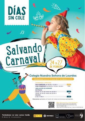 Los Días sin Cole de febrero en Torrelodones proponen una actividad de Carnaval