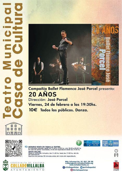 La Casa de Cultura de Collado Villalba ofrece este viernes flamenco con José Porcel