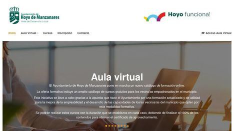 El Aula Virtual de Hoyo de Manzanares presenta su nueva oferta formativa