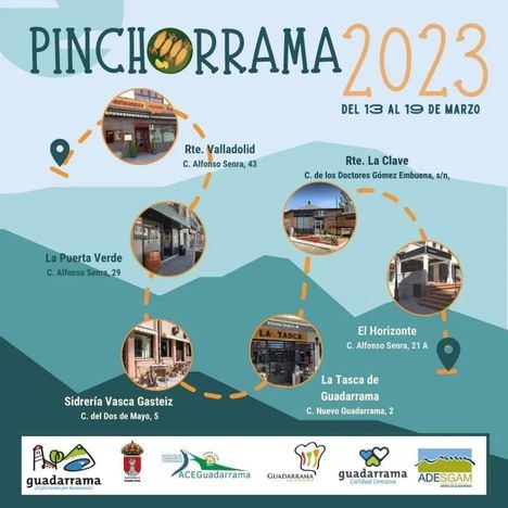 Seis establecimientos de Guadarrama participan, hasta el domingo, en una nueva edición de Pinchorrama