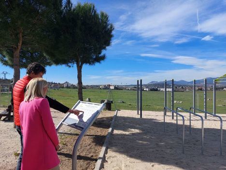 El Circuito de la Dehesa Boyal de Collado Villalba estrena una nueva zona de ejercicios al aire libre