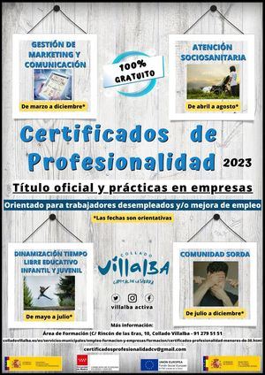 Collado Villalba ofrece cuatro nuevos cursos gratuitos de formación para el empleo