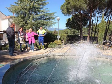 La Fuente ornamental del Parque Peñalba de Collado Villalba, rehabilitada