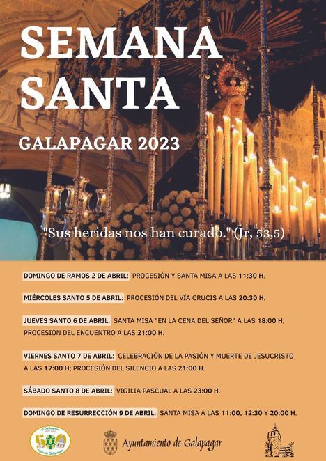 La Semana Santa de Galapagar arranca este sábado con el Pregón, a cargo del Cronista de la Villa, Jesús Calvo