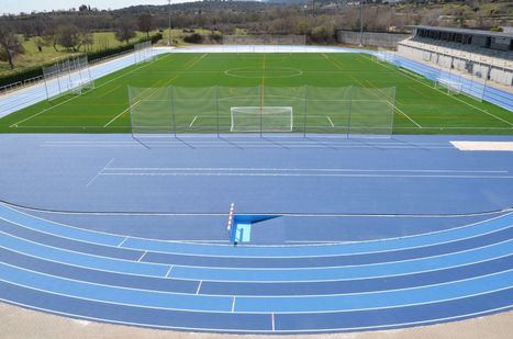 Finalizan las obras de renovación del campo de fútbol y pista de atletismo de Guadarrama