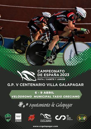 El Campeonato de España de Ciclismo en Pista para cadetes y juniors se disputa en Galapagar esta Semana Santa