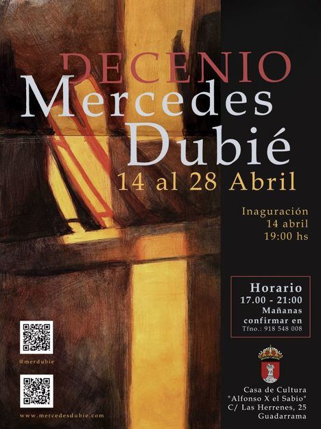 Mercedes Dubié expone en la Casa de Cultura de Guadarrama hasta el 28 de abril