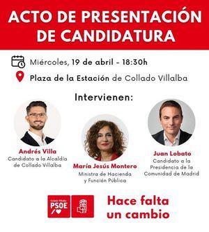 Juan Lobato visita Collado Villalba para presentar la candidatura del PSOE en la localidad