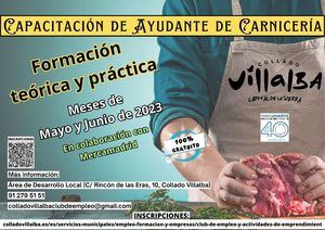 Collado Villalba ofrece un curso gratuito de Capacitación de Ayudante de Carnicería