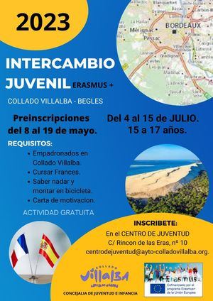 Collado Villalba organiza un intercambio juvenil con la localidad francesa de Bègles