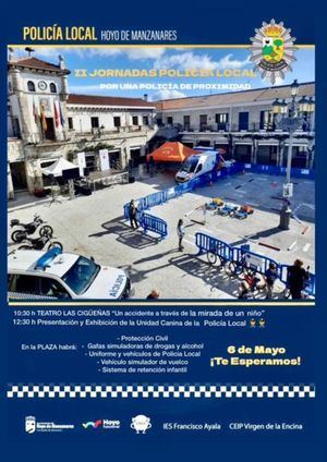 La Plaza Mayor de Hoyo de Manzanares acoge las II Jornadas de Policía Local este sábado