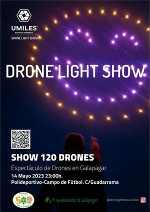 120 drones iluminarán el cielo de Galapagar el próximo domingo, 14 de mayo