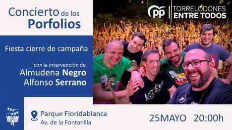 El PP de Torrelodones celebra el cierre de campaña electoral con una fiesta en Floridablanca