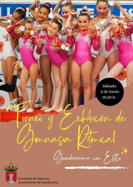 La Escuela Municipal de Gimnasia Rítmica de Guadarrama ofrecerá un torneo de exhibición el 3 de junio