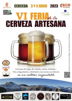 Este fin de semana, la Plaza Mayor de Cerceda acoge la VI Feria de la cerveza artesana