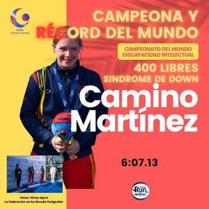 Galapagar celebra el éxito de Camino Martínez en el Campeonato del Mundo de Natación