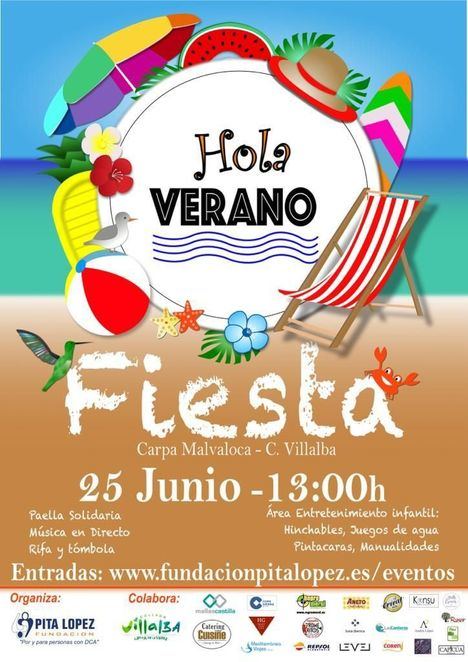 La Fundación Pita López da la bienvenida al verano en Collado Villalba con una fiesta solidaria