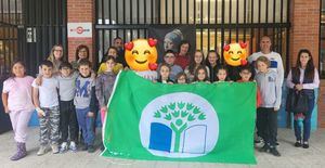 Bandera Verde para el Colegio Miguel de Cervantes de Collado Villalba