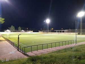 El Campo de Fútbol 1 de Collado Villalba estrena nueva iluminación