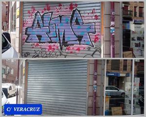 Galapagar retira más de 450 grafitis de sus calles en el plan de choque de limpieza