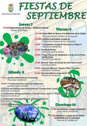 Valdemorillo presenta el programa de las Fiestas de Septiembre, que se celebrarán del día 7 al 10