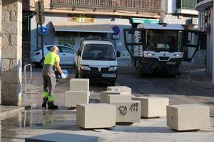 Plan de ‘choque’ a la espera de un nuevo contrato de limpieza urbana en Hoyo de Manzanares